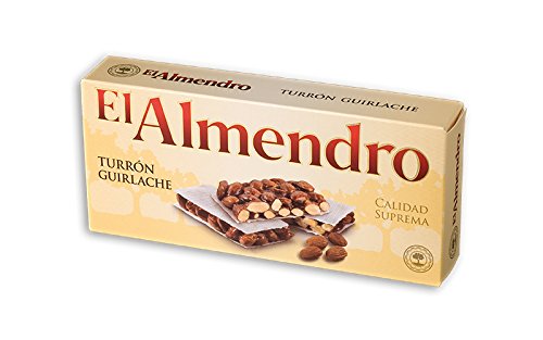 El Almendro Crunchy Almond Turron with Caramel 75gr - 3 pack