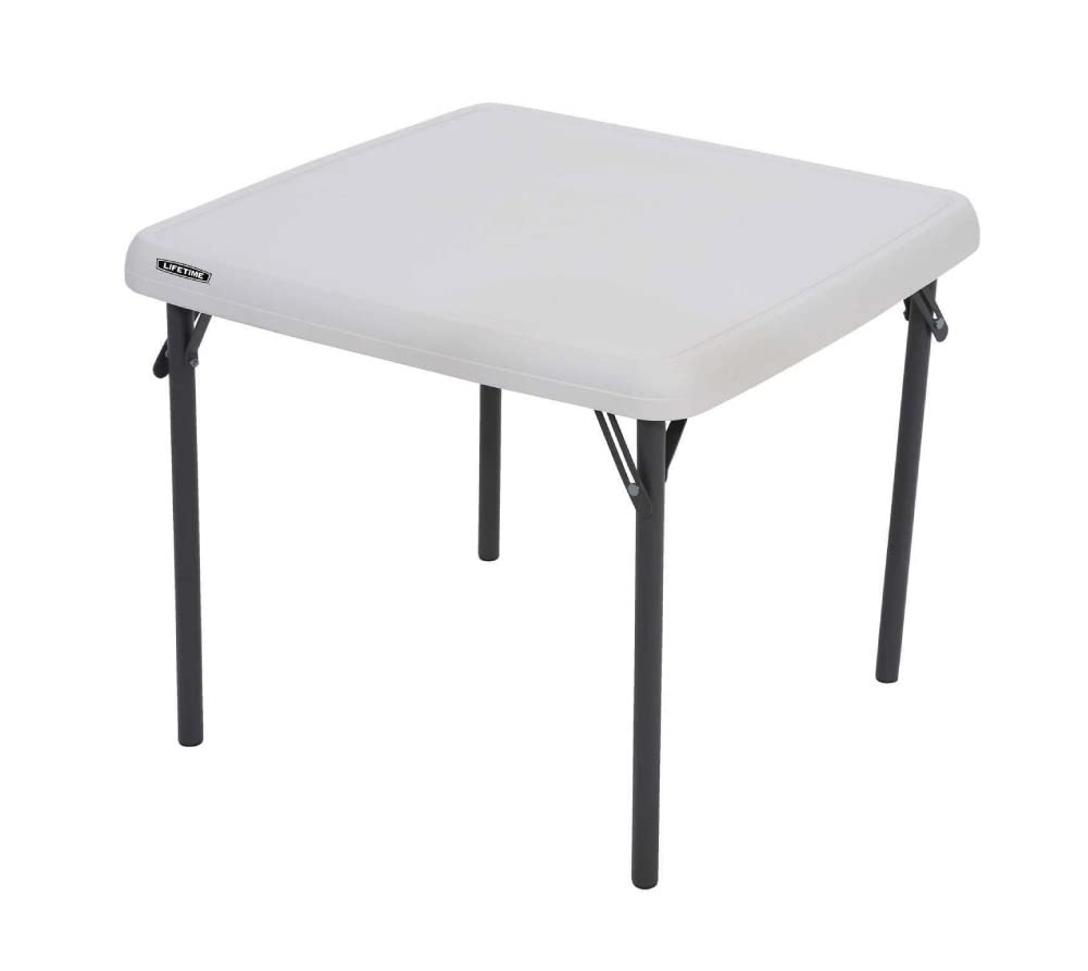 LIFETIME 80425 24 in x 24 in (61 cm x 61 cm) Children's Square Folding Table - Almond