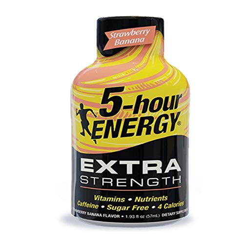 5-Hour Energy Extra Strength Sugar Free Strawberry/Banana Energy Shot 1.93 oz. - Case of: 12;12