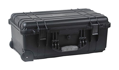 DURATOOL 22-24130 Equipment Case, Weatherproof, Polypropylene, Black, Foam Insert, 22 inch x 13.5 inch x 9 inch