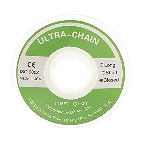 AngzhiliTransparent Dental Orthodontic Elastic Chain Power Chain for Brace Orthodontic Supply Power Chain Closed(Closed Size, 1 Pcs)