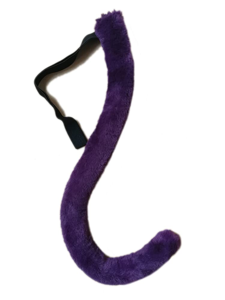 SheiconPlush Cat Tail Animals Monkey Tail Halloween Costume Party Cosplay Accessories Color Purple