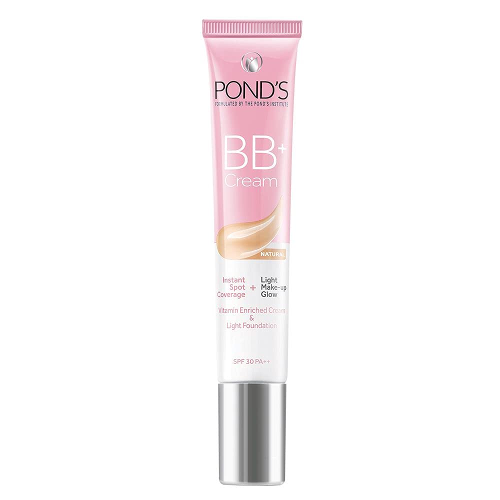 POND'S BB+ Cream, Instant Spot Coverage + Light Make-up Glow, Natural 18g