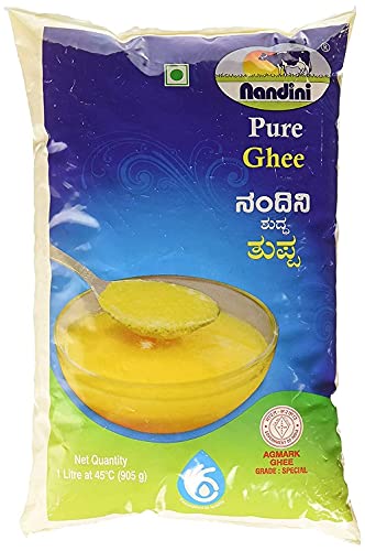 Nandini Pure Cow Ghee, 1 Litre (Pouch)