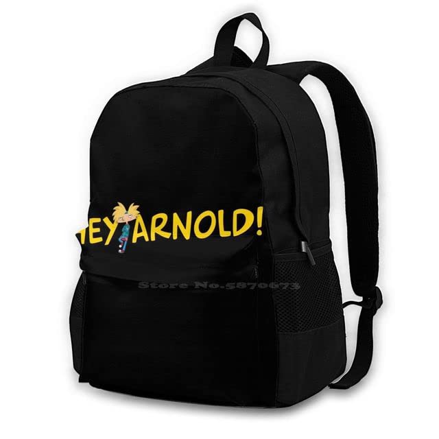 GenericfashionAE - Untitled Teen College Student Backpack Laptop Travel Bags Hey Arnold 5 Hey Arnold 5 (Backpack-Black OneSize)