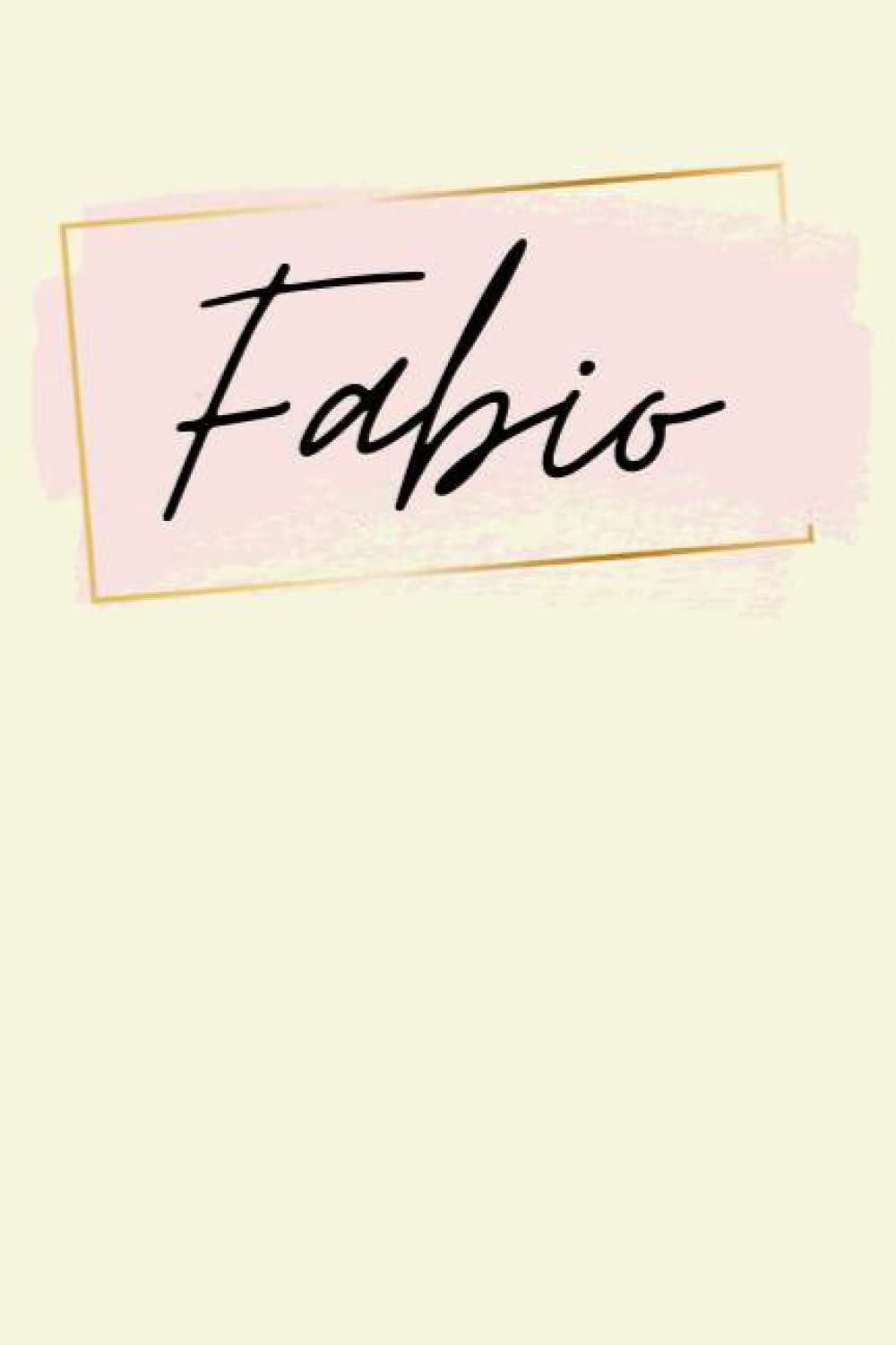 Fabio: Personalized Sketchbook Cute with Name Fabio on the cover | Drawing Pad of 120 Pages