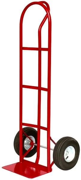 600lb Premium Red Heavy Duty Hand Truck with 10" Tires