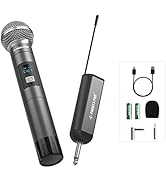 Phenyx Pro Single Digital Wireless Microphone System, w/1 Metal Handheld Dynamic Microphone, Mini...