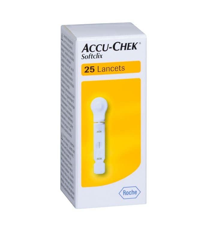 Accu Chek Softclix Lancet, Pack of 25 (Multicolor)