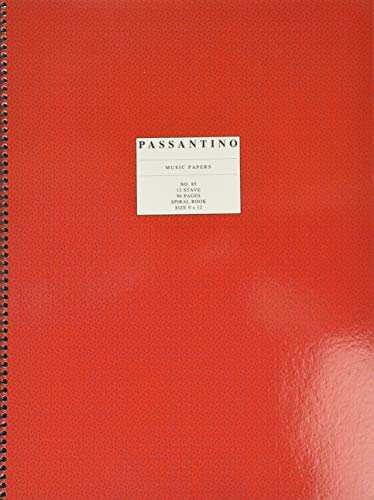 85. Spiral Book 12-Stave: Passantino Manuscript Paper (Passantino Music Papers)