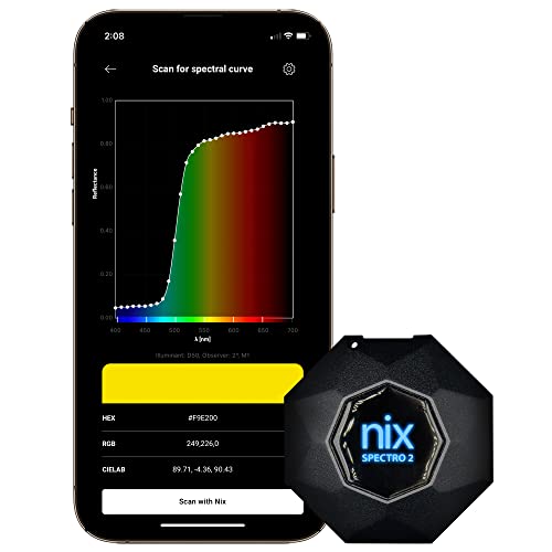 Nix Spectro 2 Spectrophotometer - Professional and Portable Color Measurement for Print, Packaging, Paint, Coatings and More