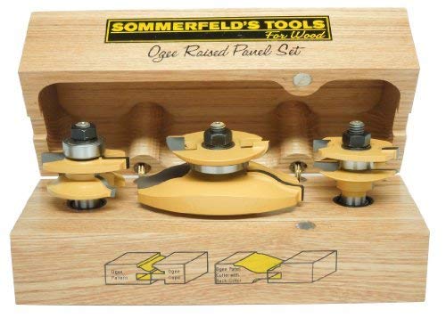 Sommerfeld's 3 Piece Ogee Raised Panel Door Set, 1/2-Inch Shank