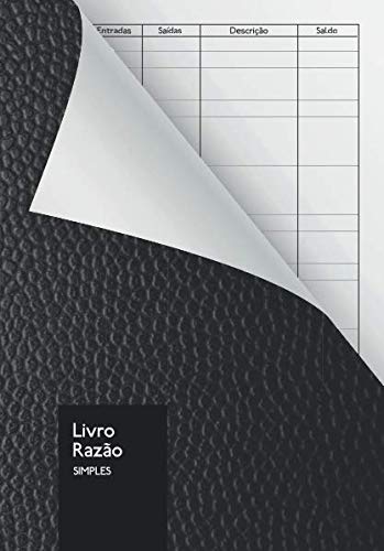 Livro Razão - Simples: Livro Caixa | Diário Entradas - Saídas | 110 Páginas | DIN A5