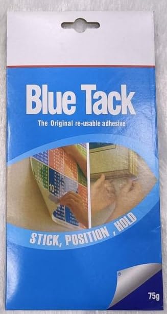 53 Arts Blue Tack, resuable adhesive gum, reusable adhesive putty, blue tack for sticking, blue tack for wall, blue tack clay (pack of 1).