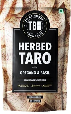 TBH- To Be Honest Herbed Taro chips with Oregano & Basil 35g Humarabazar