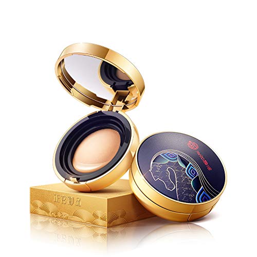 zeesea [Palace Identity Air Cushion BB Cream Moisturizing Foundation Waterproof Concealer Long Lasting Brighten Makeup Natural Cover (C01#Pottery White)