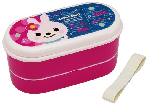 (2 Dan Chopsticks Belt) Funny Friends Lunch Box (Rabbit) SX2 (Japan Import)