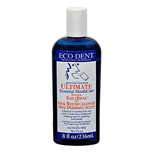 ECO-DENTDailyrinse Mouthrinse, Cinnamon, 8 Ounce