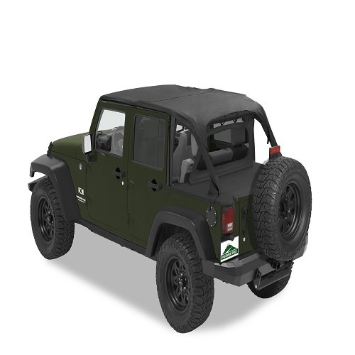 Pavement Ends by Bestop 41428-36 Khaki Diamond Cargo Cover Extension for 2007-2017 Wrangler JK Unlimited