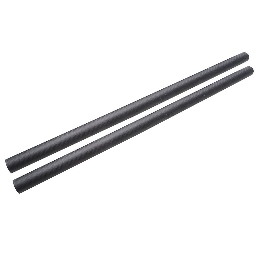 ARRIS 12mm 10mm x 12mm x 500mm Roll Wrapped 100% Carbon Fiber Tube Matt Surface (2 PCS)