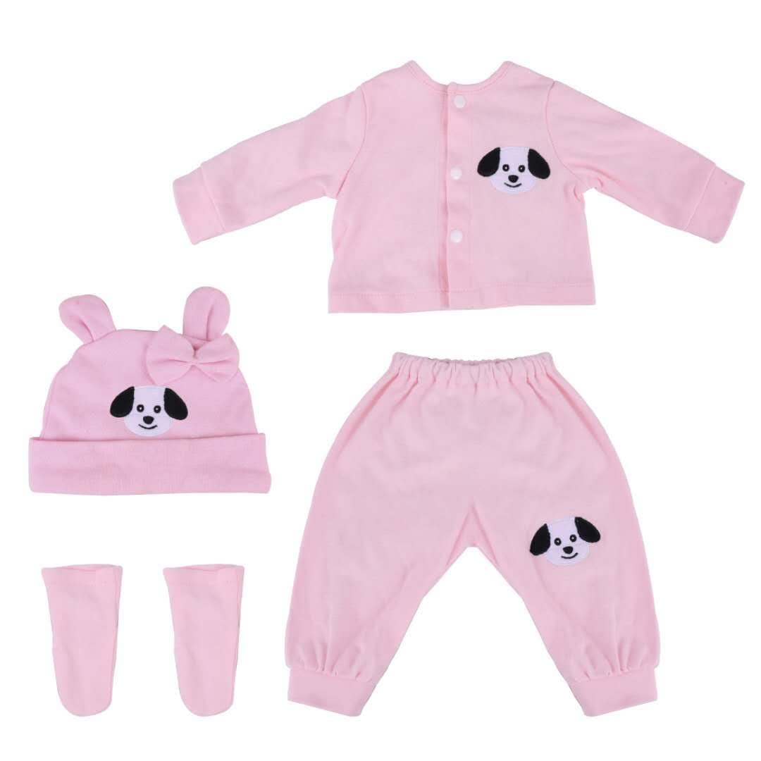 Kaydora Reborn Baby Doll Clothes, 4 Pieces Suit, Suitable for 20-22 Inch Newborn Baby Doll Girl or Boy