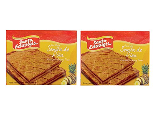 SANTA EDUVIGIS Pan Dulce Semita Salvadoreña (Semita de Piña, 2 Pack)