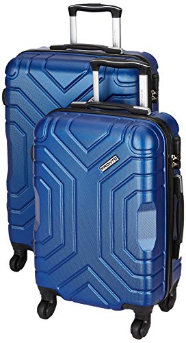 Pronto Indigo Abs Blue Small, Medium Check-In 4 Wheel Hard Suitcase Set - Combo Of 2