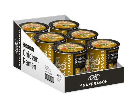 Snapdragon Tokyo-Style Chicken Ramen Cups | Rich Chicken Broth With Authentic Ramen Noodles | Authentic Flavors | Satisfy Your Craving | 2.2 oz (6 Pack)