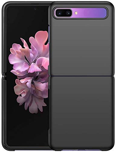 SkyTree Solid Hard PC Shock Proof Hybrid Edge to Edge Protective Back Cover for Samsung Galaxy Z Flip 5G - Black