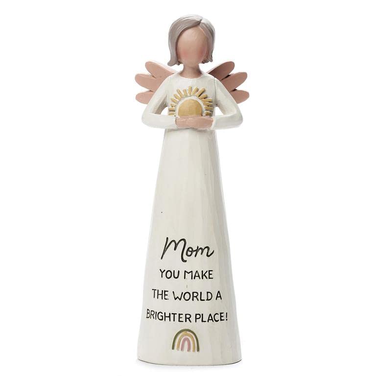 Blossom Bucket Mom Bright Blessings Angel Mother's Day Figurine, 5-inch Height, Resin