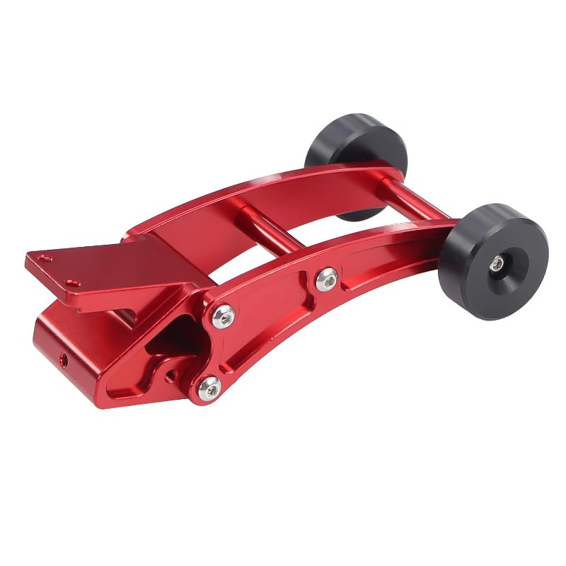 JOYSOGRC Car Head-up Wheel for MJX Hyper Go 1/14 14210 14209 H14BM RC Adjustable Tail Wheel Head up Wheel Upgrades Part (Red)