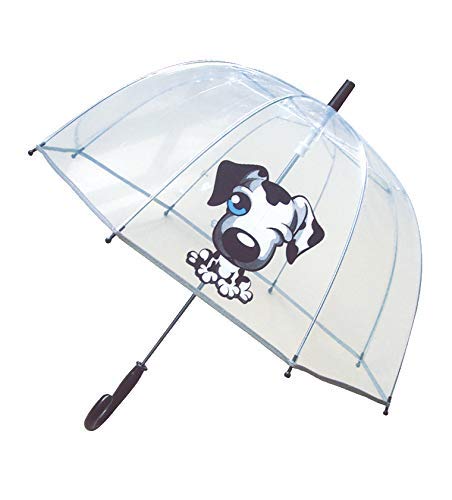 SMATIParapluie Enfant Transparent Cloche - Bordure fluorescente