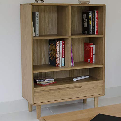 Scandic Solid Oak Furniture Small Bookcase