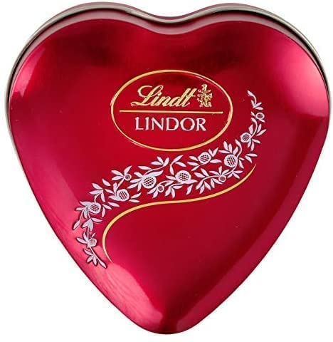 Lindt Lindor Chocolate Gift Pack Heart Tin Box- 62.5 Grams