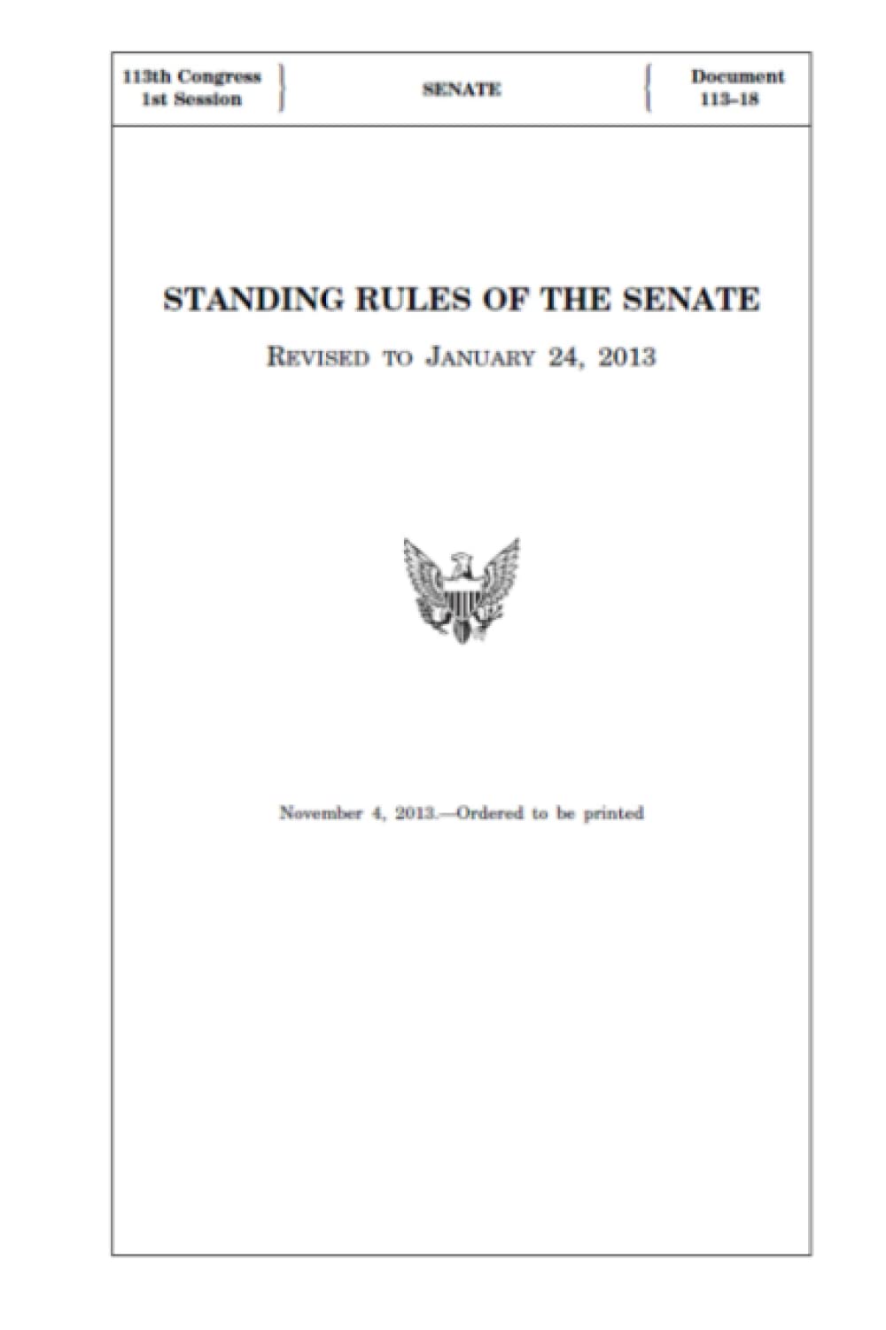 Standing Rules of the Senate