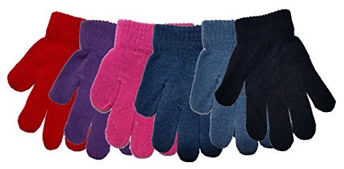 Raintopia3 Pairs Children's Magic Gloves Winter Warm Soft Thermal Strechy