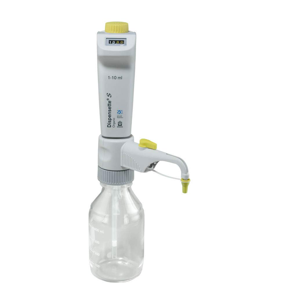 4630341 Dispensette S Organic Digital Bottletop Dispenser with Recirculation Valve, 1 mL - 10 mL Capacity