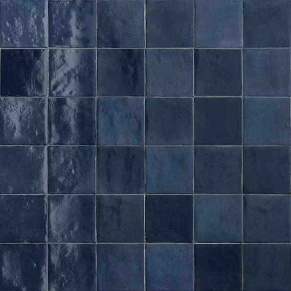 4x4 Zellige Ceramic Tile Into Z Blue Deep Blue (9)