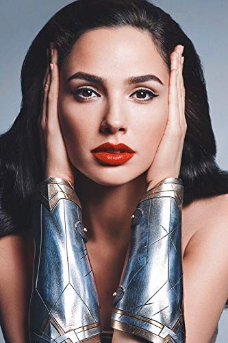 Perfect Face Wonder Woman Poster Matte Finish Paper Print 12 x 18 inch (Multicolor) S-1643