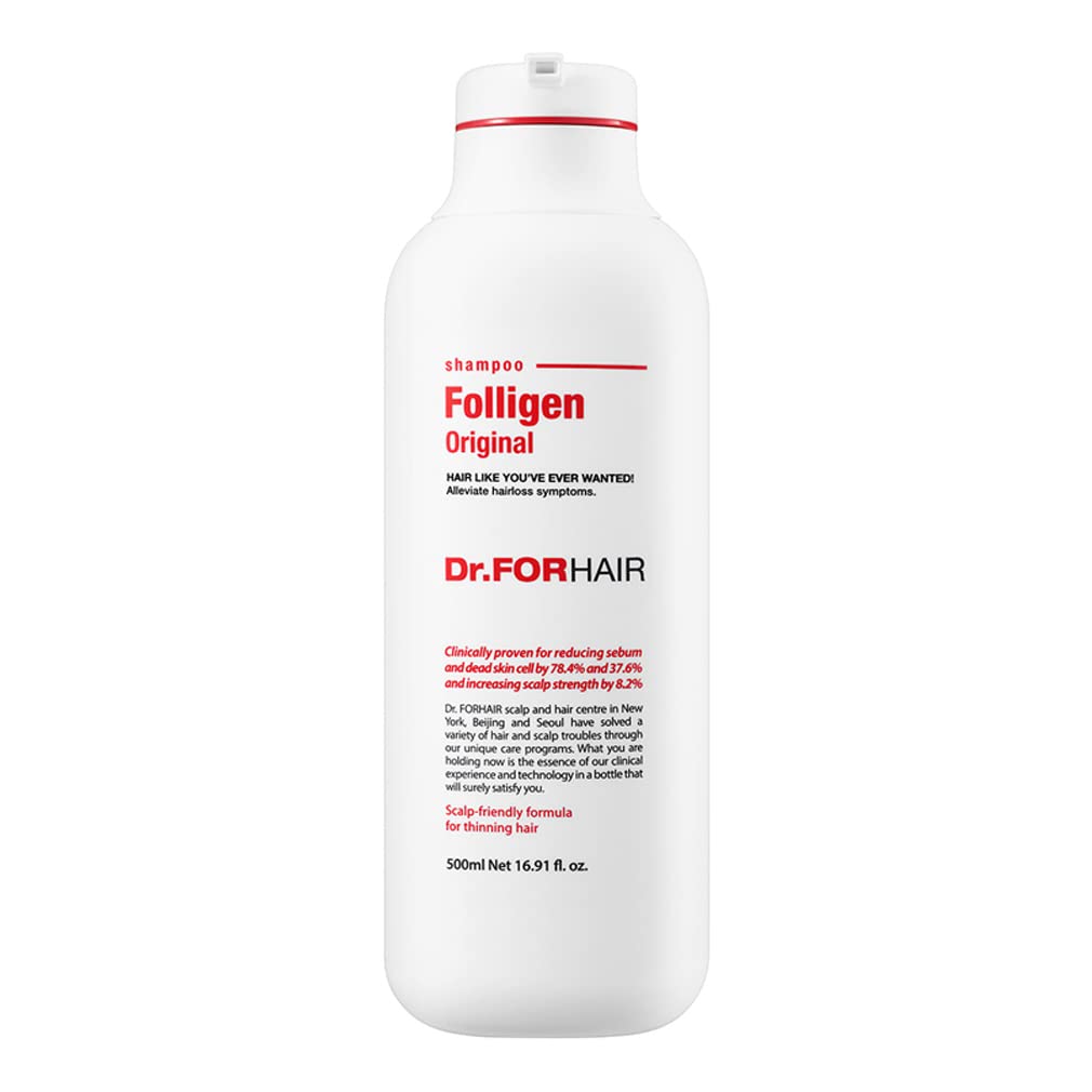 Dr.ForHairFolligen Original Biotin Shampoo (16.9oz) for Hair Regrowth Hair Loss Thinning Hair Relief Increase Volume Strength Thickening Treatment Root Enhancer (No Paraben, Silicone, Sulfates)