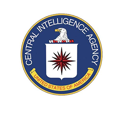 ION Graphics Central Intelligence Agency CIA Seal Sticker Decal Vinyl Black USA Clandestine 5" Bumper Locker Laptop Window - Sticks to Any Surface