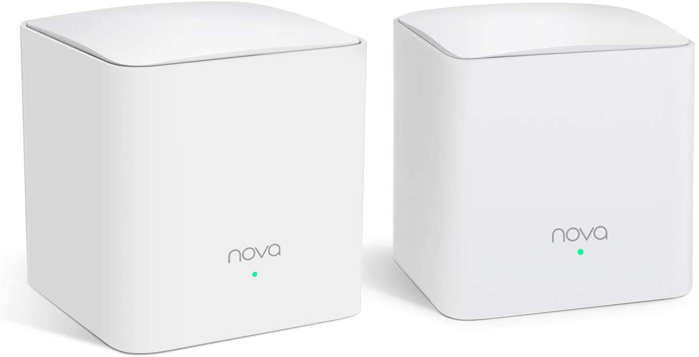 Tenda Nova Mesh WiFi System MW5s - Covers up to 2500 sq.ft - AC1200 Whole Home WiFi Mesh System - Dual-Band Mesh Network for 60 Devices - Replaces Gigabit Wireless Router and WiFi Extender - 2-Pack