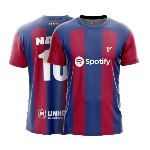 YOURJERSEY Barcelona Home (2023-24) Football Club Jersey, Customized and Personalized with Your Name and Number... Multicolour