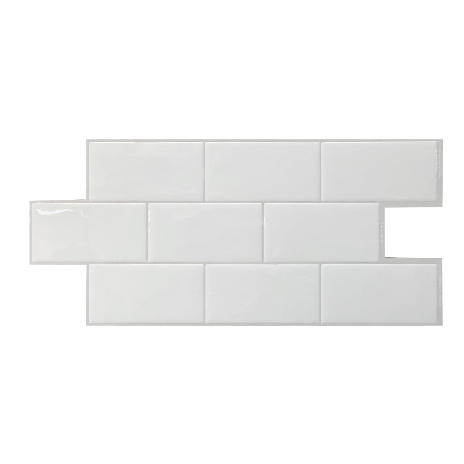 Smart TilesPeel and Stick Backsplash - 3 Sheets of 21.05" x 9.08" - 3D Adhesive Peel and Stick Tile Backsplash for Kitchen, Bathroom, Wall Tile