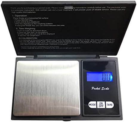 Molyveva Weight Scale Digital Pocket Scale, 0.01g/500g, Digital Grams Scale, Food Scale, Jewelry Scale Black, Kitchen Scale