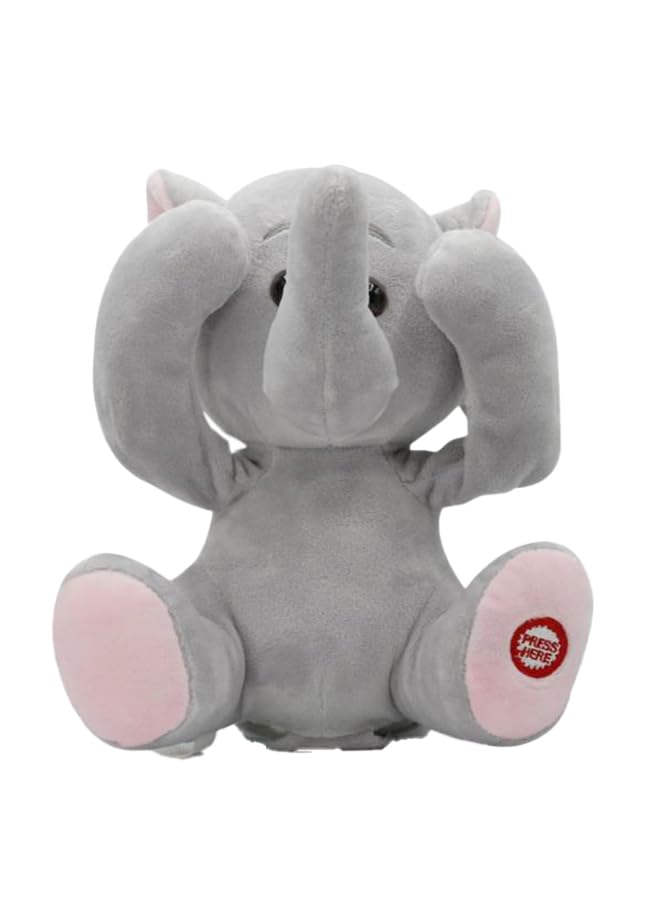 Hamleys Peek A Boo Manny Elephant Super Soft Plush Toy, 25 cm Size