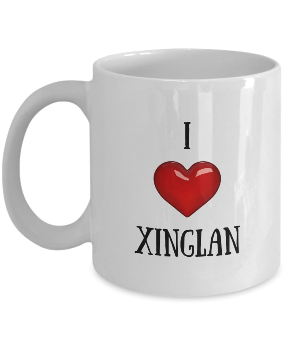 I Love Xinglan Coffee Mug With Name Xinglan Mug Birthday Gifts for Xinglan Cup 11oz Playful Fox PFX42B