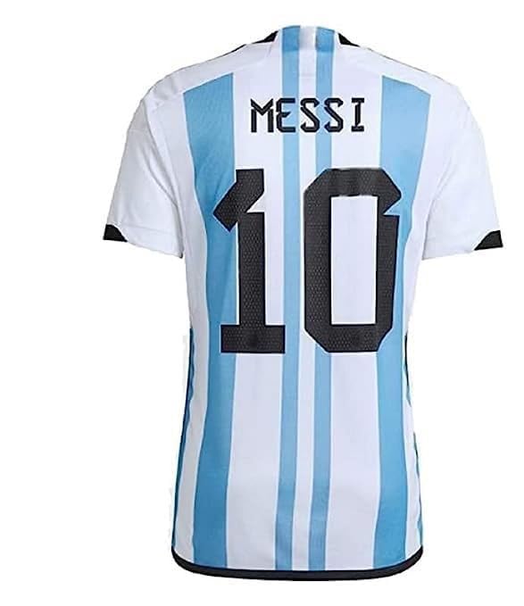 Messi 10 Home Football Jersey T-Shirt(Kid's,Boy's & Men)