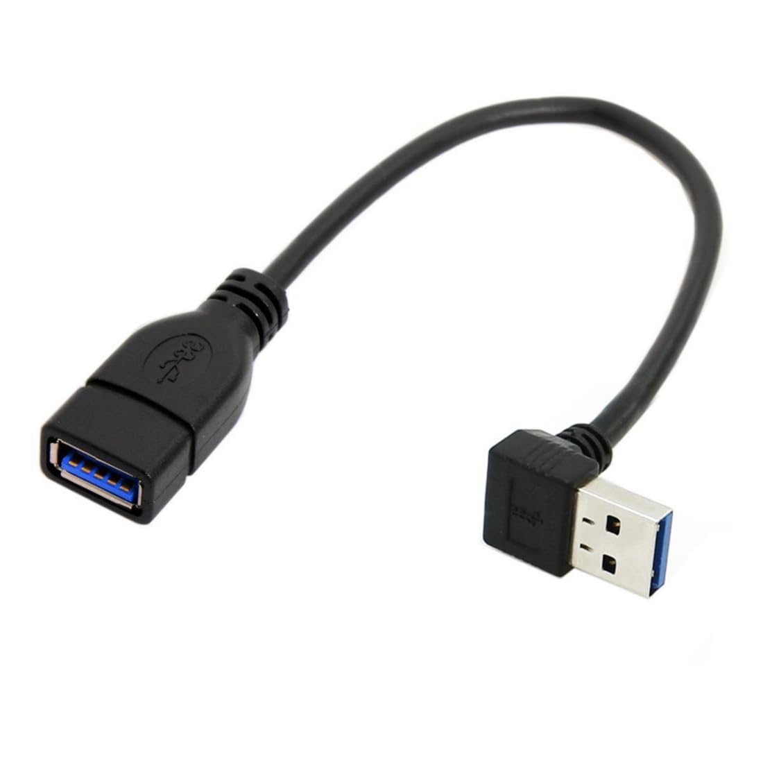 Chenyang USB 3.0 Extension Cable USB 3.0 Type A 90 Degree Down Angled Extension Data Cable