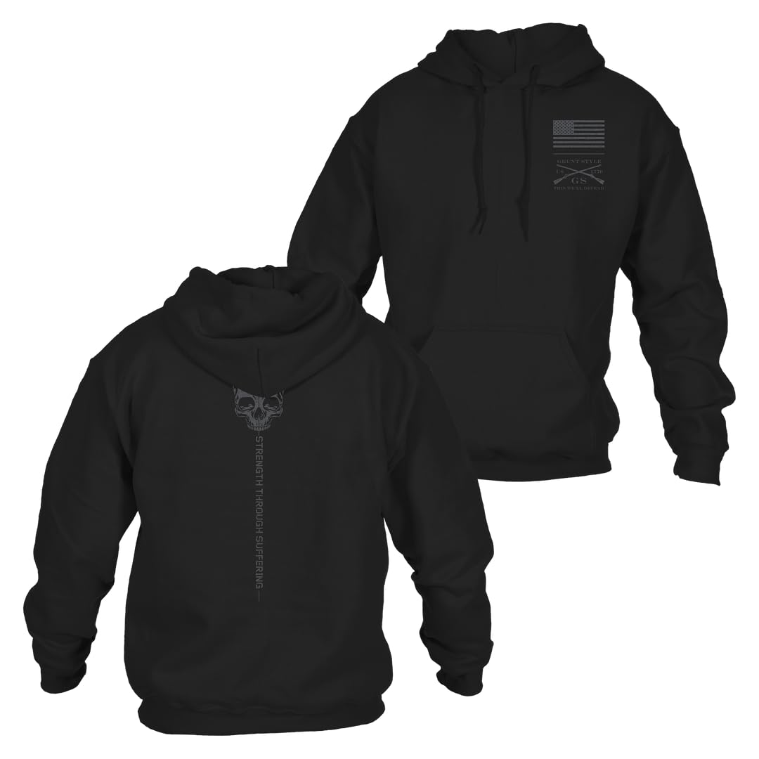 Grunt Style Strength Through Suffering Men's Pullover Hoodie